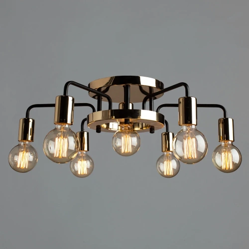 Потолочная люстра Arte Lamp GELO A6001PL-7BK фото 2