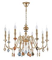 Crystal Lux Люстра Crystal Lux MERCEDES SP8 GOLD/COLOR