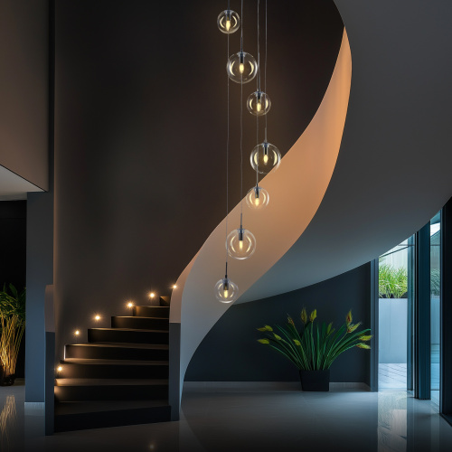 Citilux Томми CL102071 Люстра каскадная с прозрачными шарами фото 6 Citilux Томми CL102071 Люстра каскадная с прозрачными шарами фото 6