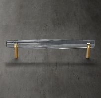 Ручка-скоба Camden Crystal L.7.6 Lac.Burnished Brass