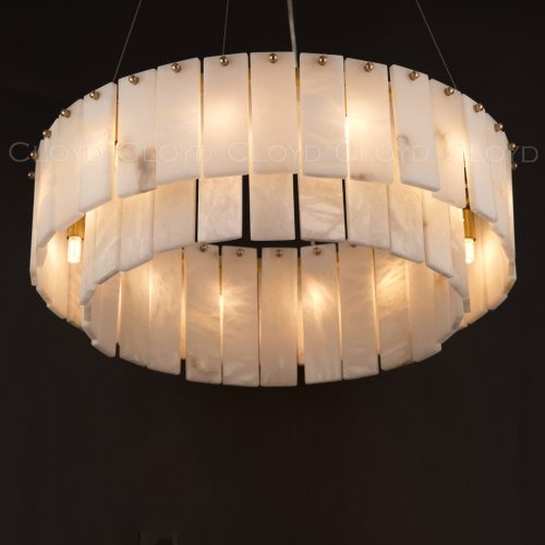 Люстра Cloyd HERCULANUM-A C8 / Ø60 см - алебастр - латунь (арт.11155) фото 3