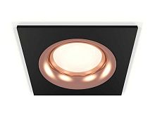 Комплект встраиваемого светильника Ambrella light Techno Spot XC7632006 SBK/PPG черный песок/золото розовое полированное (C7632, N7015)