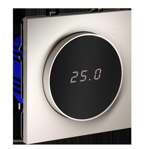 Терморегулятор электронный Voltum S70 с индикацией и датчиком, для теплого пола, (кашемир) VLS070103 Терморегулятор электронный Voltum S70 с индикацией и датчиком, для теплого пола, (кашемир) VLS070103