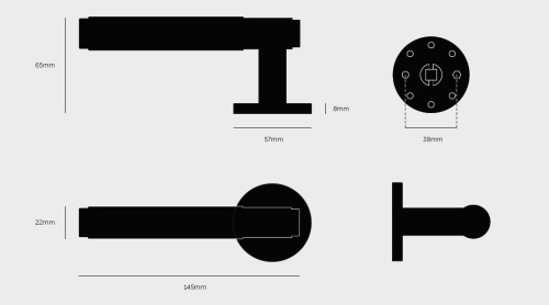 Дверная ручка Cross Steel set of 2 фото 6