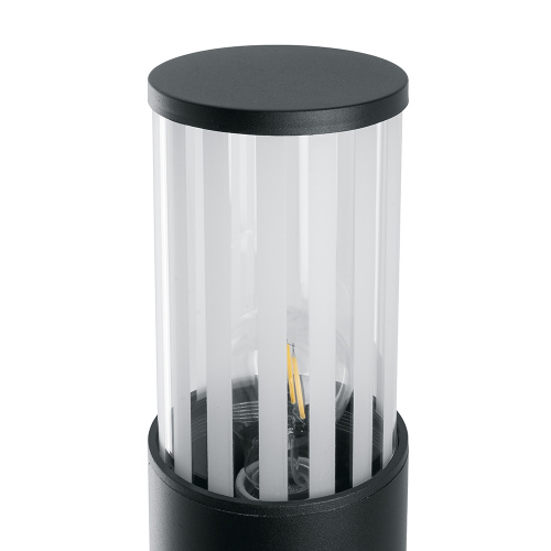 Светильник садово-парковый Feron DH0905, столб,  E27 230V, черный фото 5