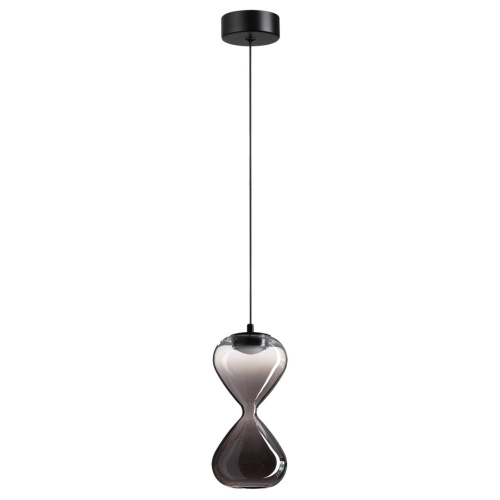 5092/4L PENDANT ODL25 357 черный/прозрачн/дымчатый градиент/металл/стекло Подвес LED 4W 4000K 388Лм GLESSI