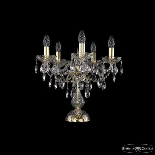 Настольная лампа хрустальная 1415L/5/141-39 G