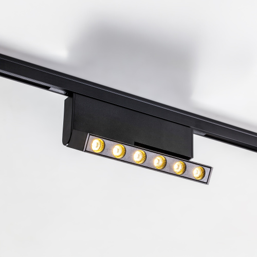 206937 Светильник линейный поворотный 24V д/трека LINEA LED 6W 500LM 30G ЧЕРНЫЙ 3000K фото 3 206937 Светильник линейный поворотный 24V д/трека LINEA LED 6W 500LM 30G ЧЕРНЫЙ 3000K фото 3