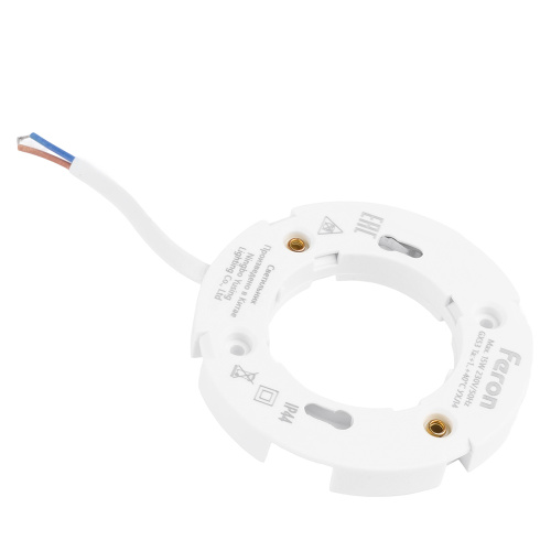 Светильник потолочный встраиваемый, 15W 230V GX53, черный, круг, без лампы, DL512 фото 8
