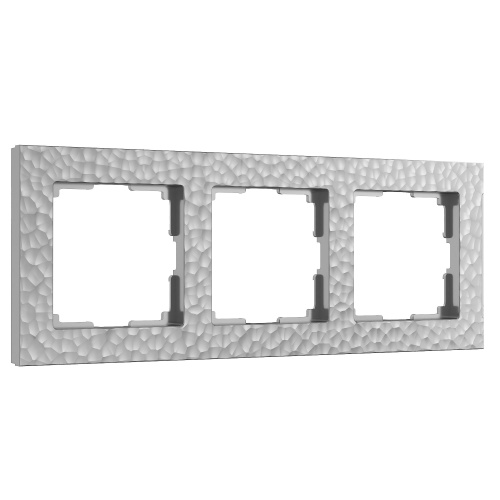 Рамка из поликарбоната на 3 поста Hammer серебряный W0032406 Рамка из поликарбоната на 3 поста Hammer серебряный W0032406