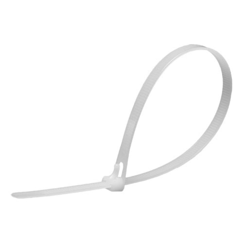 Хомут нейлоновый многоразовый STEKKER NYCT80-300 8x300 мм, белый, упаковка 100 шт фото 2