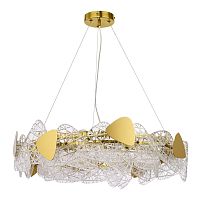 6582/8 NEOCLASSI LN26 195 золотой/прозрачный, золотой металл/стекло, металл Люстра подвесная E14 8*40W 220V QUEENY