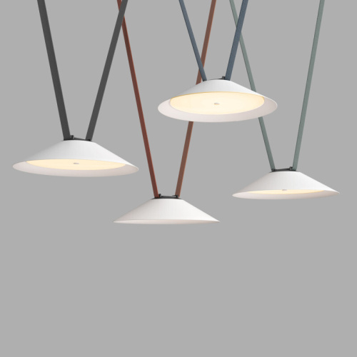 DK5565-WH+BK Cветильник для трека-ремня Belty, серия Flow, со светодиодом, D300*H71мм, 48V DC, 12W, RA90, 120°, 3000K, IP20, белый с черным, алюминий фото 7