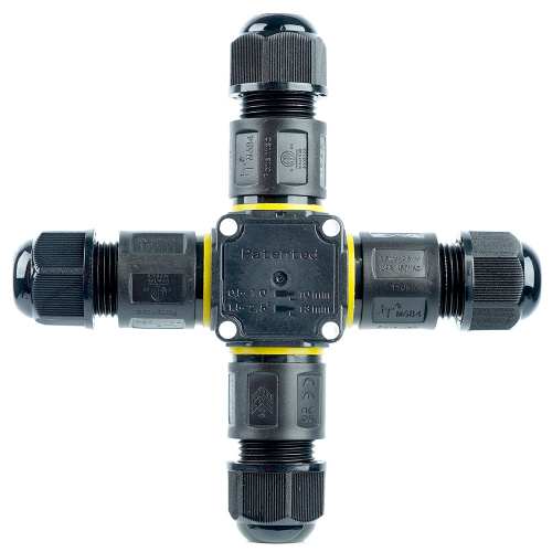 Соединитель-коннектор для проводов X 3-контактный LD557 STEKKER, водонепрониц. пружинный контакт фото 4