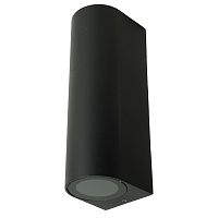 Светильник садово-парковый Feron DH024, на стену, 2*GU10 MR11 230V, черный