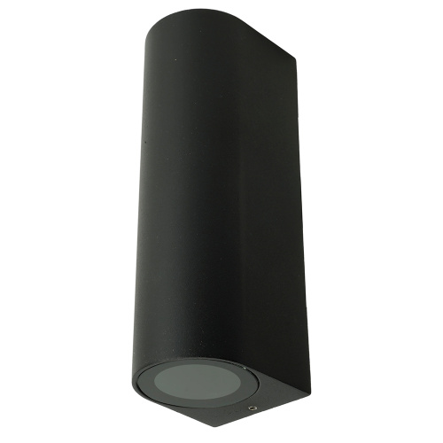 Светильник садово-парковый Feron DH024, на стену, 2*GU10 MR11 230V, черный