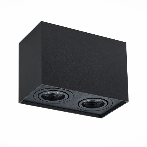 ST109.407.02 Светильник потолочный Черный GU10 2*50W  L181xW100xH123 220V Без ламп Накладные светильники фото 2