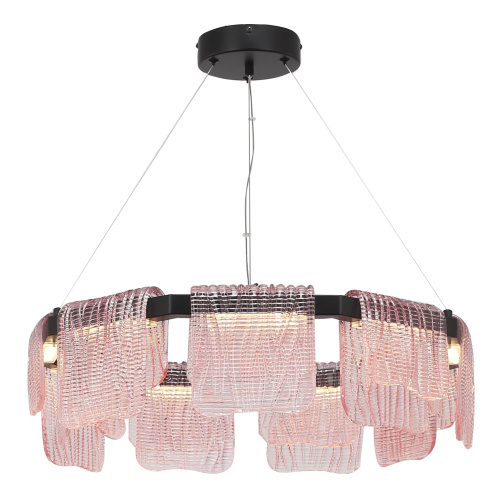 SL6021.403.54 Светильник подвесной ST-Luce черный/розовый LED 1*54W 3000K VOILE фото 4