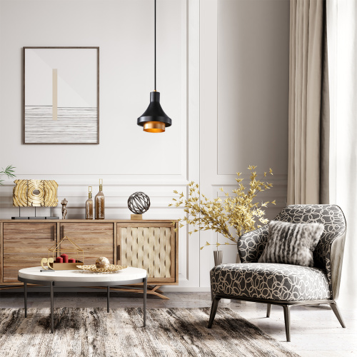 Подвесной светильник Escada 1147/1S E27*60W Black фото 2