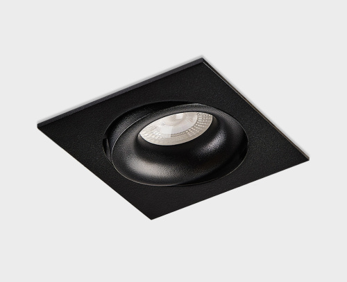 DE-201 black светильник встраиваемый поворотный фото 8