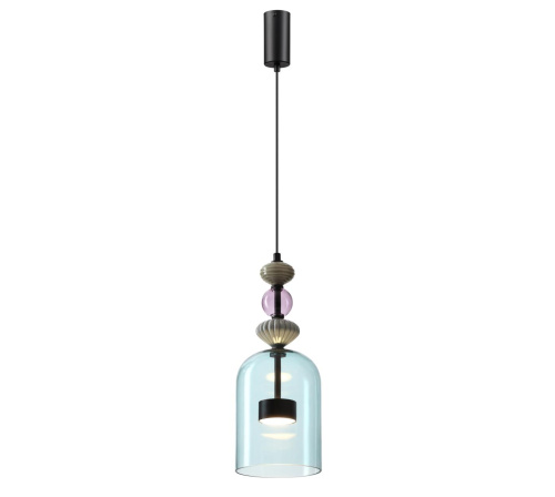 5046/12L L-VISION ODL24 369 черный/голубой/металл/стекло/керамика Подвес LED 12W 4000К 1400Лм PALLETA фото 3 5046/12L L-VISION ODL24 369 черный/голубой/металл/стекло/керамика Подвес LED 12W 4000К 1400Лм PALLETA фото 3
