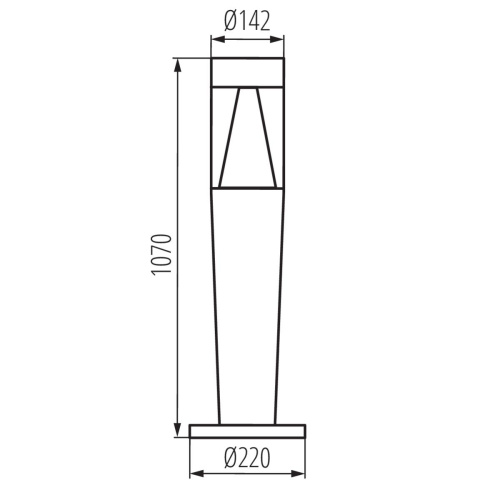 Уличный светильник Kanlux INVO TR 107-O-GR 29177 фото 3 Уличный светильник Kanlux INVO TR 107-O-GR 29177 фото 3