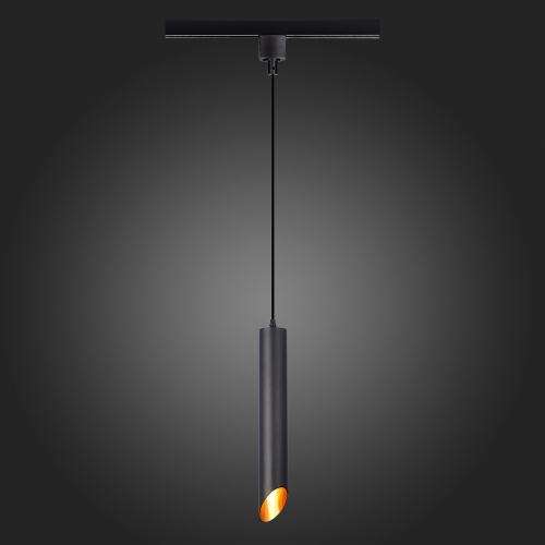 ST152.416.01 Светильник трековый Черный GU10 1*50W IP20 D60xH400 220V Без ламп BASE фото 4