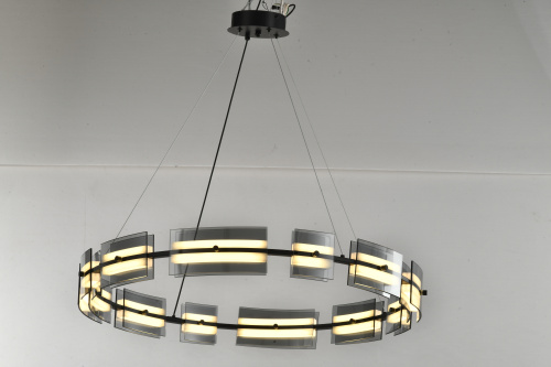 Люстра подвесная черная LED 40Вт D80см Zortes LOFT ZRS.1802.80 фото 10