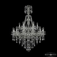 Люстра хрустальная 1415/12+6/300/XL-114/2d Ni