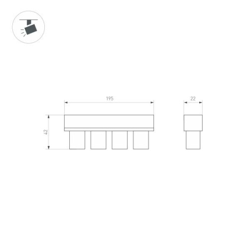 Трековый светодиодный светильник Arlight Mag-Orient-Krater-L195-12W Day4000 035580 фото 6