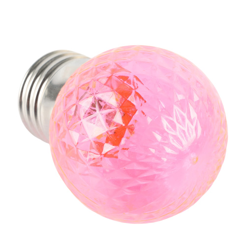 Лампа светодиодная Feron LB-385 Шарик розовый прозрачный E27 1W 230V фото 6
