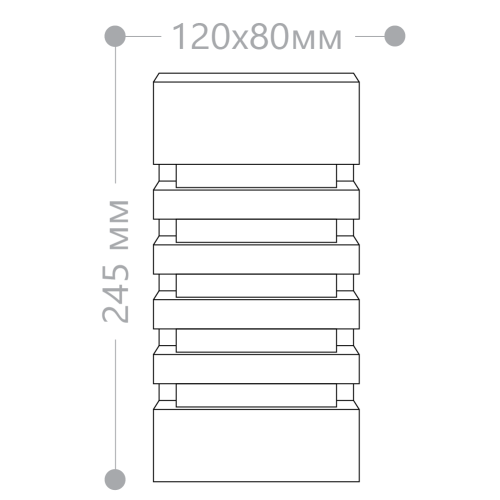 Светильник садово-парковый Feron DH0602,на стену, E27 230V, черный фото 2
