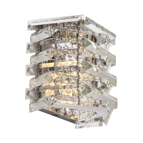 SL6137.101.02 Светильник настенный ST-Luce никель/прозрачный E14 2*40W STROZZI фото 4