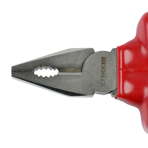 Плоскогубцы комбинированные диэлектрические STEKKER,  180мм, PLE1-180-S фото 3