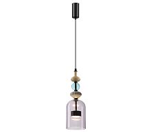 5046/12LA L-VISION ODL24 368 черный/фиолетовый/металл/стекло/керамика Подвес LED 12W 4000К 1400Лм PALLETA