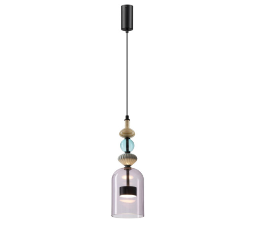 5046/12LA L-VISION ODL24 368 черный/фиолетовый/металл/стекло/керамика Подвес LED 12W 4000К 1400Лм PALLETA 5046/12LA L-VISION ODL24 368 черный/фиолетовый/металл/стекло/керамика Подвес LED 12W 4000К 1400Лм PALLETA