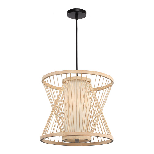 SL6241.503.01 Светильник подвесной ST-Luce Древесный/Белый E27 1*40W ALMA фото 5