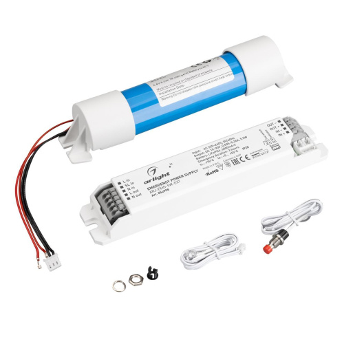 Блок аварийного питания ARJ-EMG-5W-EXT (10-90V, 3H, LiFePO4) Arlight 054998 Блок аварийного питания ARJ-EMG-5W-EXT (10-90V, 3H, LiFePO4) Arlight 054998