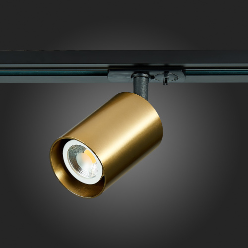 ST302.206.01 Св-к трек. Золотистый GU10 1*50W  IP20 L100xW70xH172 220V Без ламп BASE фото 6