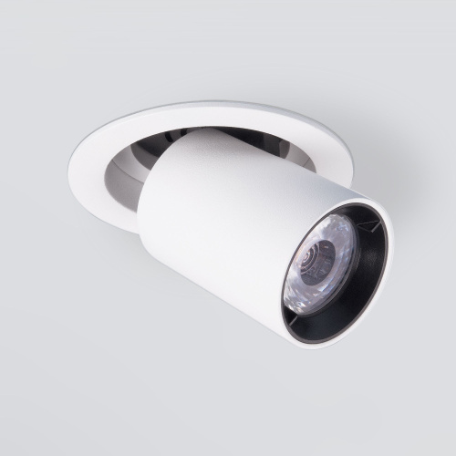 Встраиваемый точечный светодиодный светильник 9917 LED 10W 4200K белый матовый фото 4