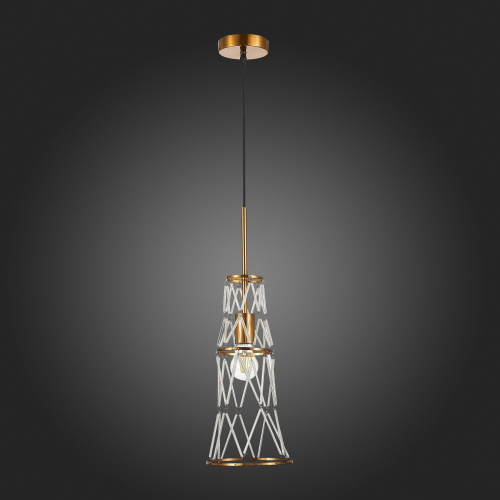 SL1016.203.01 Светильник подвесной ST-Luce Золотистый/Золотистый, Прозрачный E27 1*60W NARRIO фото 6