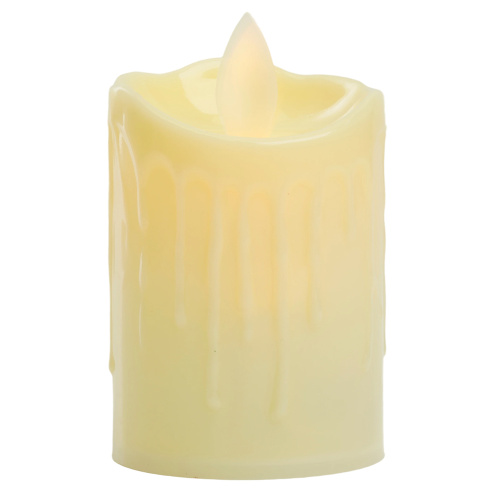 Световая фигура Свеча "Пламя"1LED (батарейки в компл), 7,5см, белый, LT134 фото 3