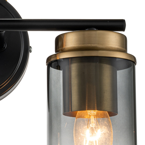 Настенный светильник Escada 2118/2A E14*40W Black/Brass фото 4