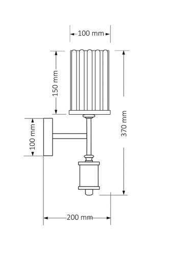 Настенный светильник KUTEK MOOD Artu Ryfel ART-K-1(N)R фото 2