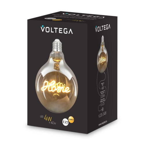 Лампа светодиодная филаментная Voltega 271 E27 4W 2500K желтая 8551 фото 8