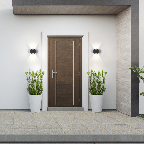 Настенный светильник Escada 30004W/01 LED*4W IP54 Black фото 4