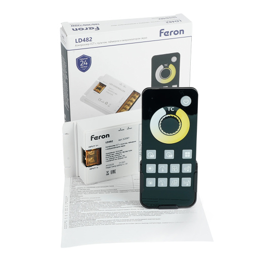 LD482 Контроллер CCT с пультом, таймером и визуализатором звука 12-24-48V фото 4