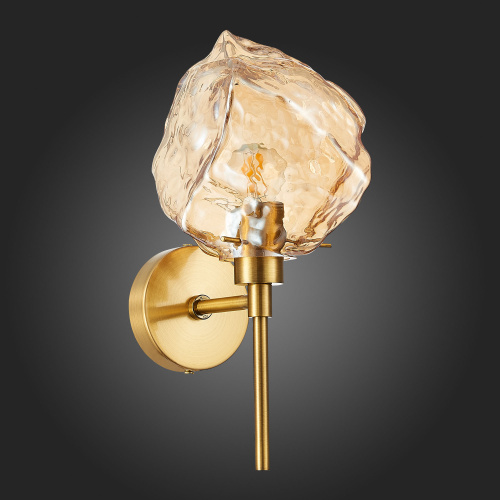 SL1175.301.01 Бра ST-Luce Латунь/Янтарный E14 1*40W PORTICI фото 3