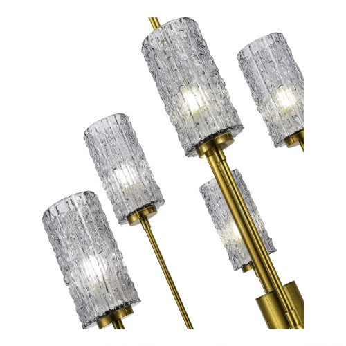 SL1240.303.06 Люстра подвесная ST-Luce Латунь/Дымчатый E27 6*60W GACCIOLO фото 3 SL1240.303.06 Люстра подвесная ST-Luce Латунь/Дымчатый E27 6*60W GACCIOLO фото 3