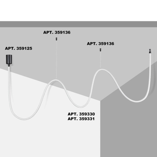 Подвесной светодиодный светильник Novotech Ramo Konst 359330 фото 3